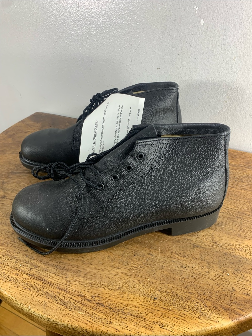 NOS Canadian Military Shipboard  Boots Stylé 5608Leather Waterproof Combat Boots